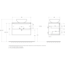 Тумба Rovere Rustico 80 см BELBAGNO ETNA ETNA80RW-KEPMNO-1302H301-SET